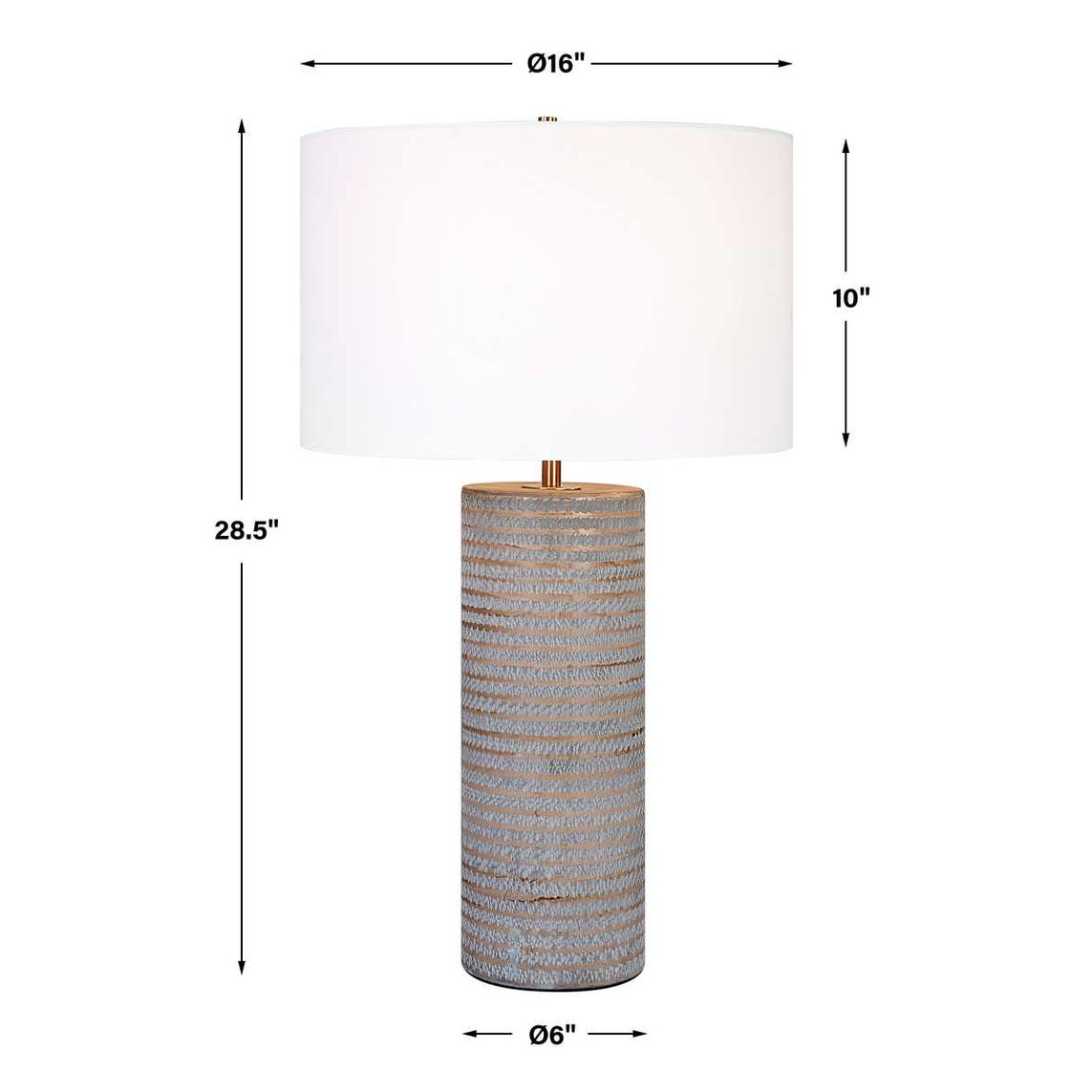Uttermost Monolith Gray Table Lamp