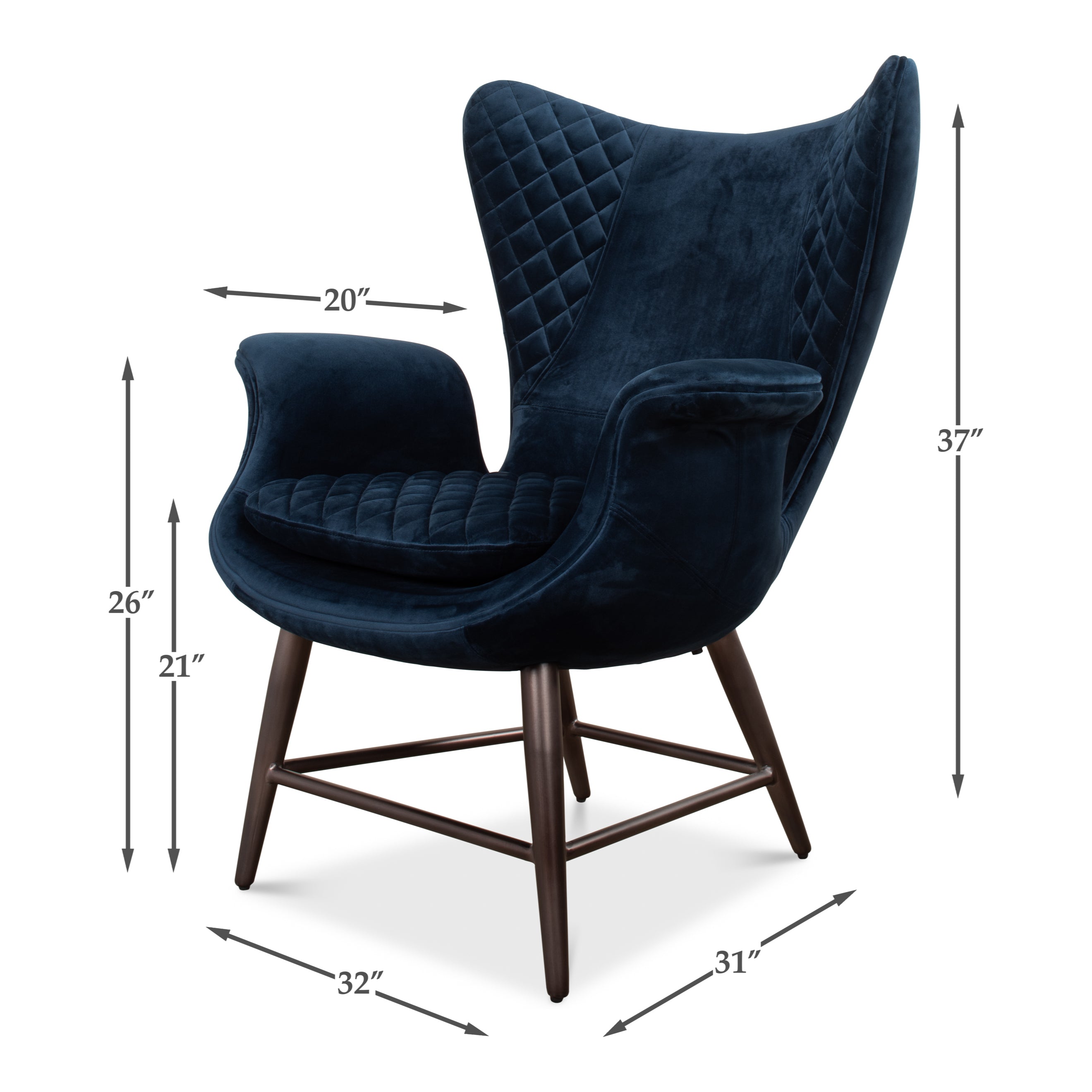 Wings Chair - Blue