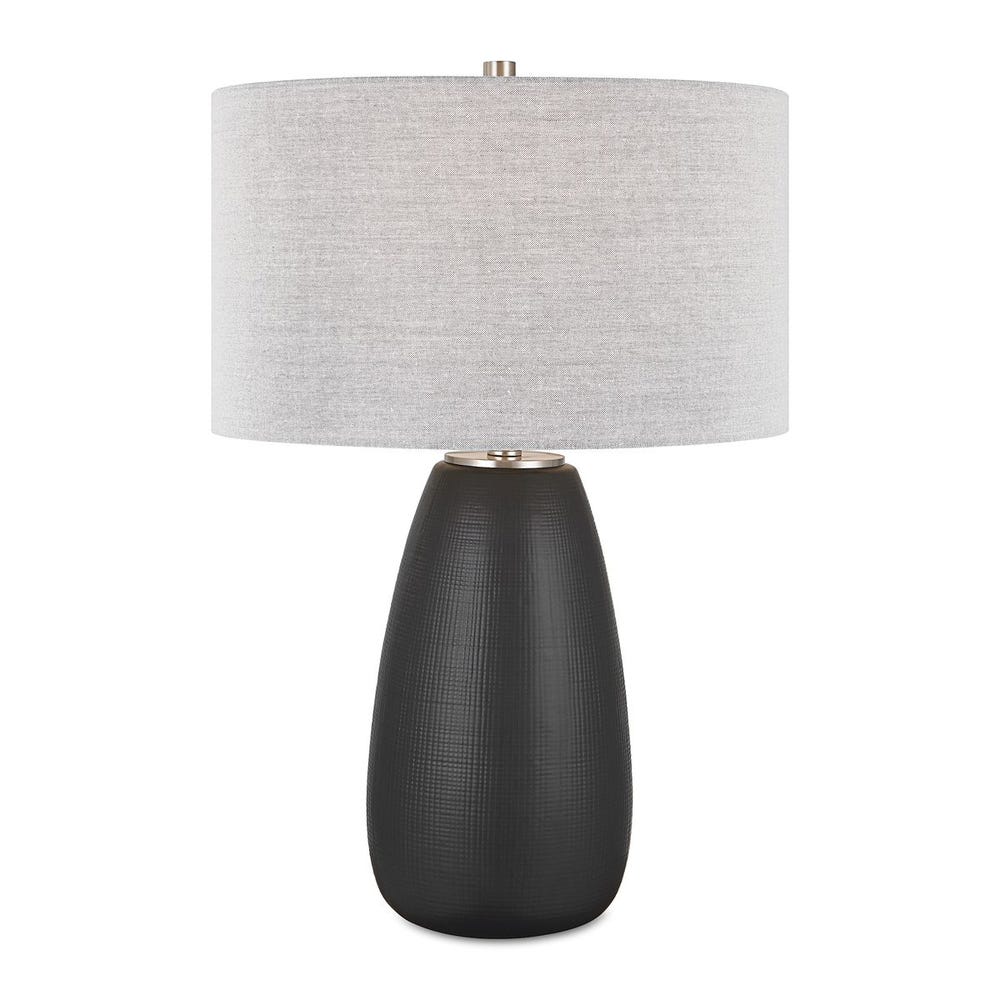 Uttermost Twilight Satin Black Table Lamp