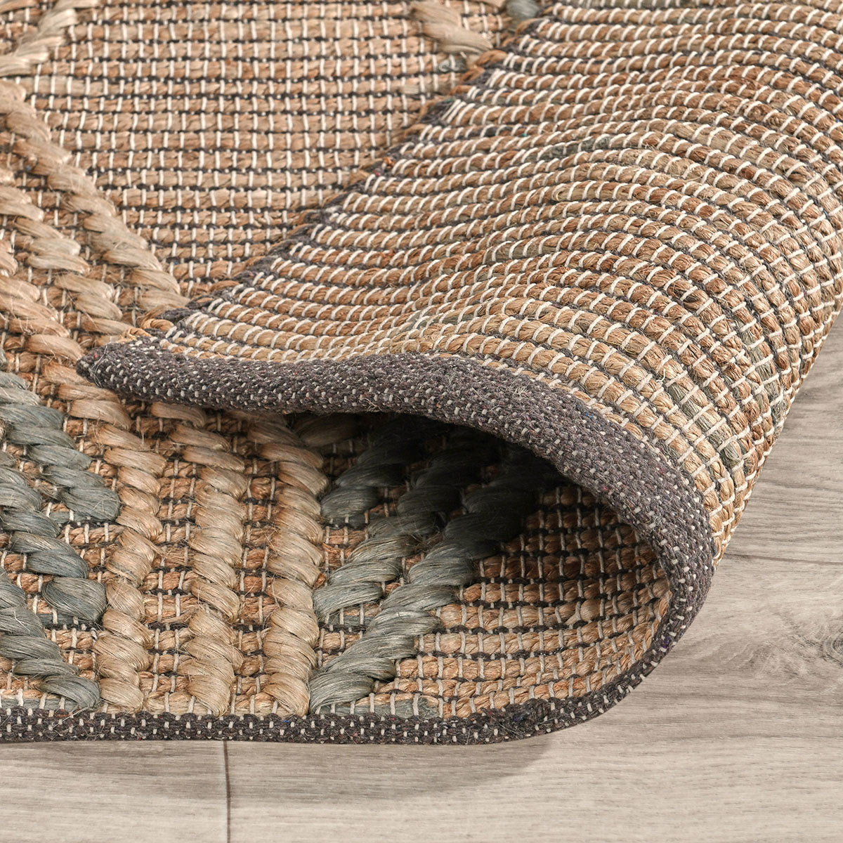 Sylmar Natural/Mineral Blue Rug by Classic Home