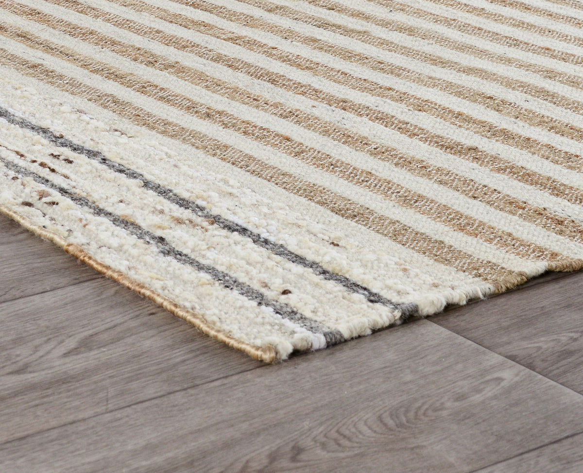 Pego Stripe Natural Multi Rug