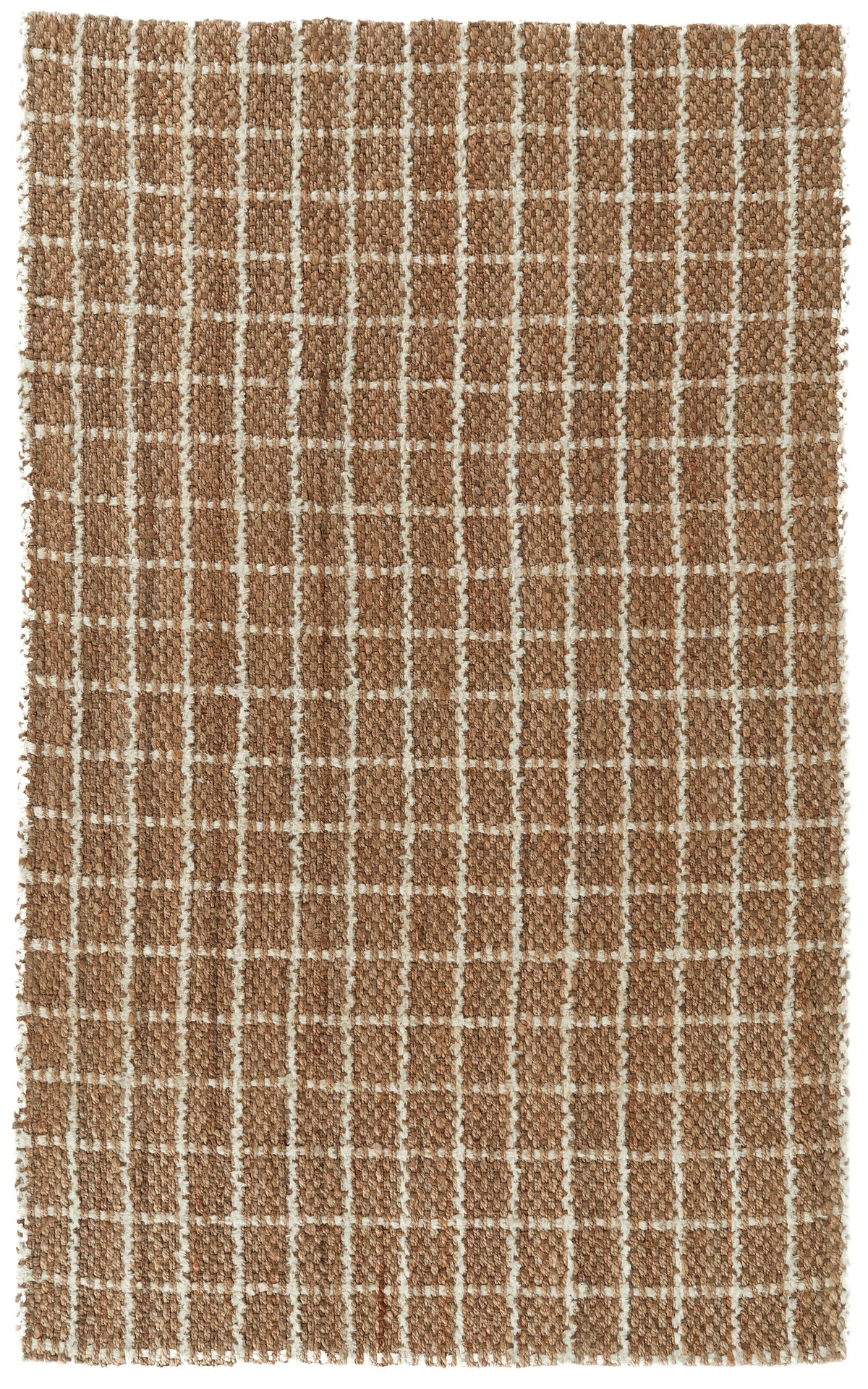 Windowpane Chenille Natural/Ivory Rug by Classic Home
