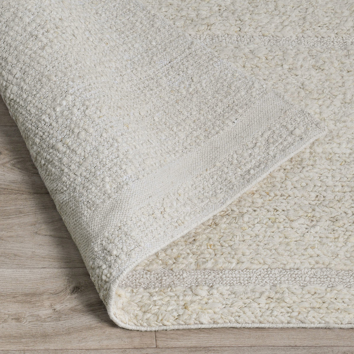 Sinclair Wool Ivory Rug by Classic Home