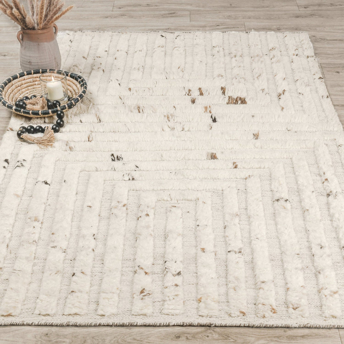 Tahoe Wool Ivory Rug by Classic Home