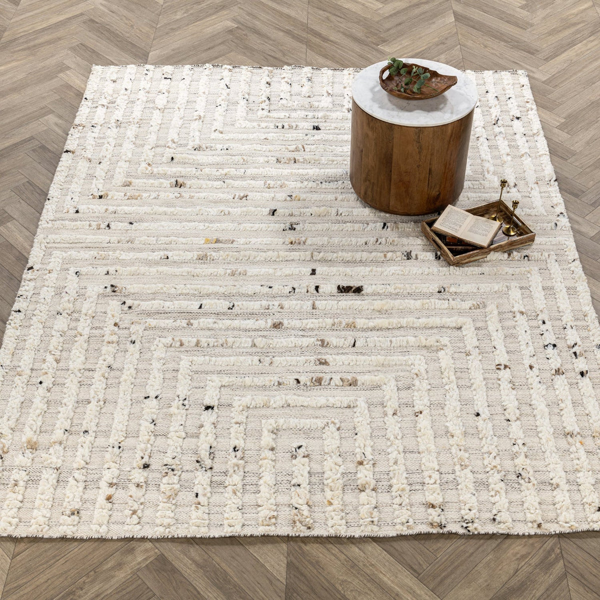 Tahoe Wool Ivory Rug by Classic Home
