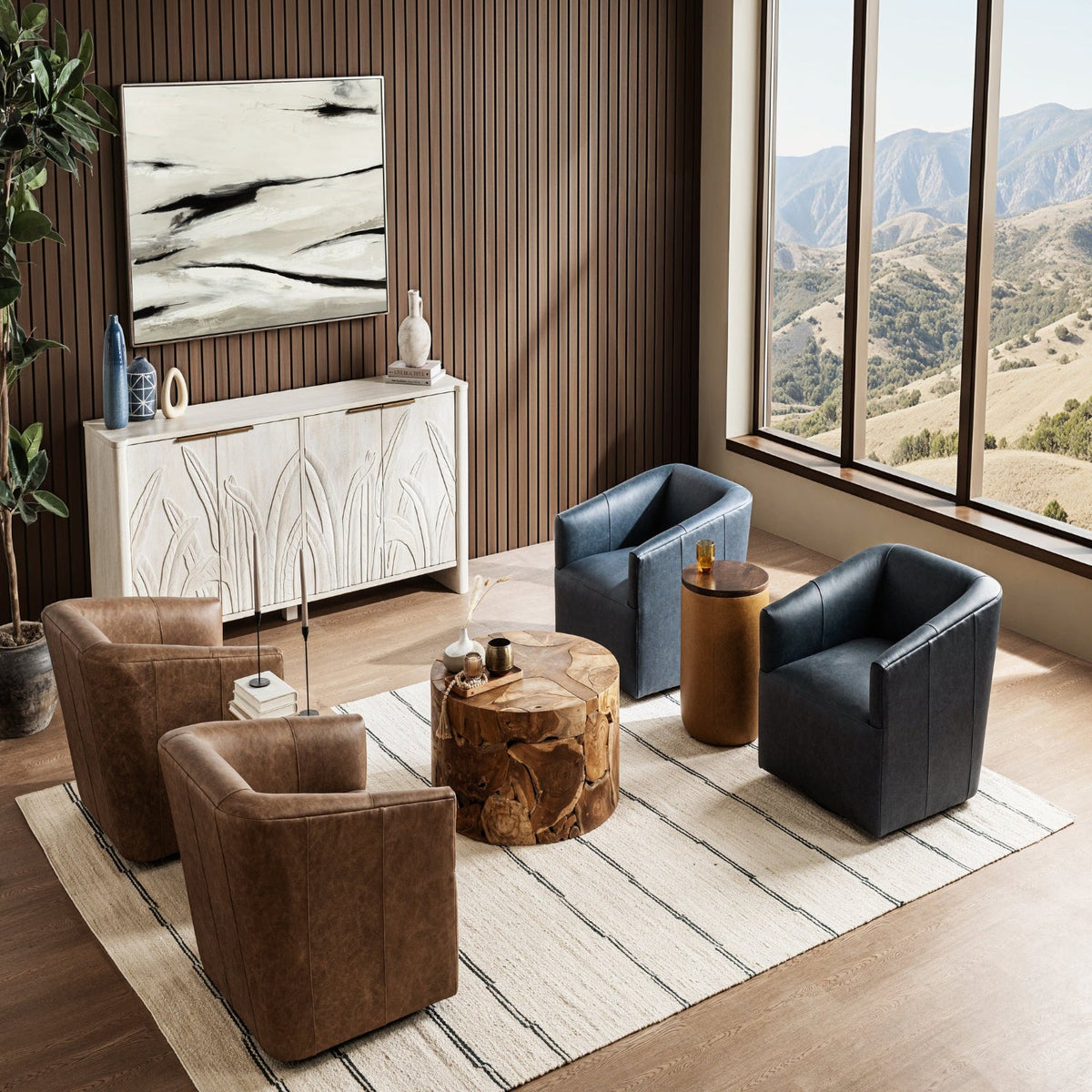 Sunderland Jute Stripe Ivory/Dark Blue Rug by Classic Home