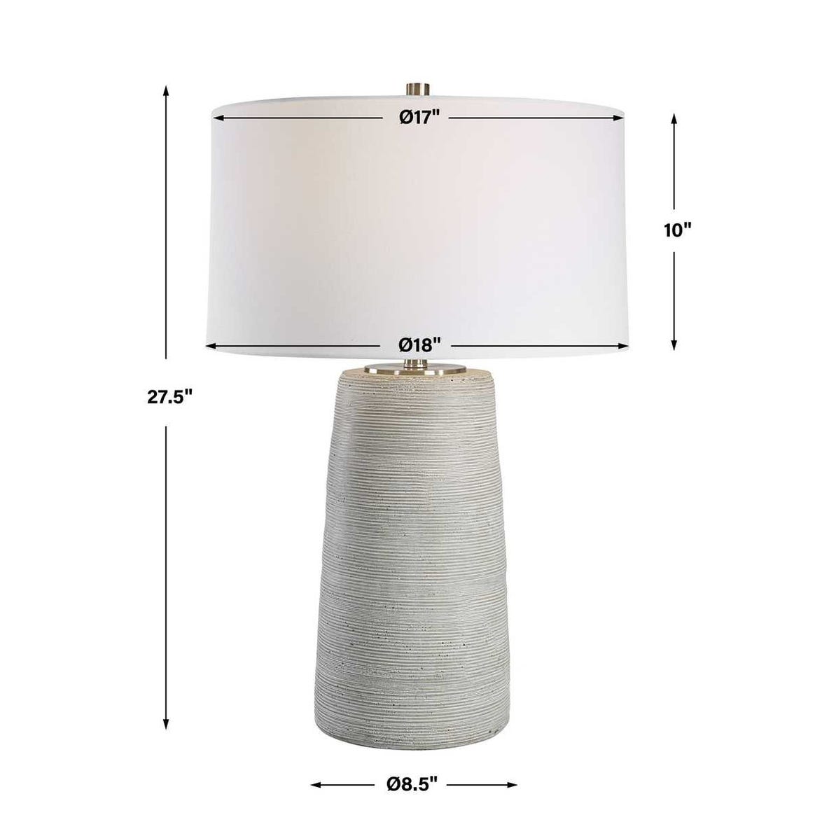 Uttermost Mountainscape Ceramic Table Lamp