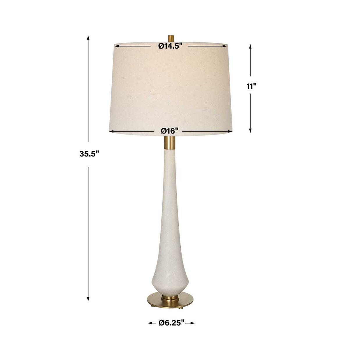 Uttermost Marille Ivory Stone Table Lamp