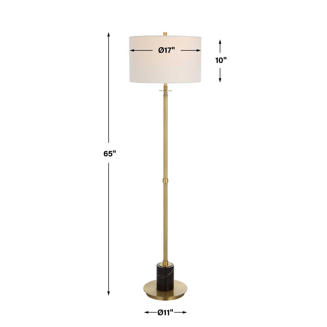 Uttermost Guard Brass Floor Lamp