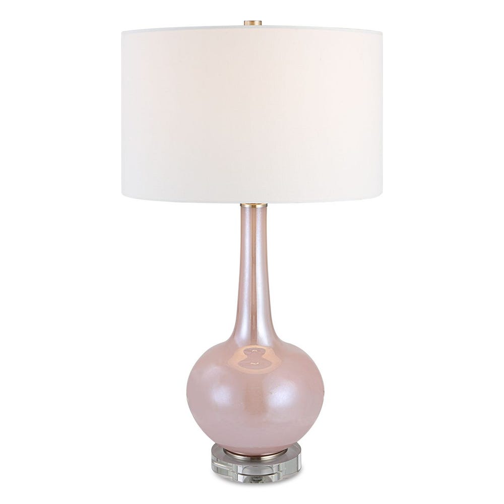 Uttermost Rosa Pink Glass Table Lamp