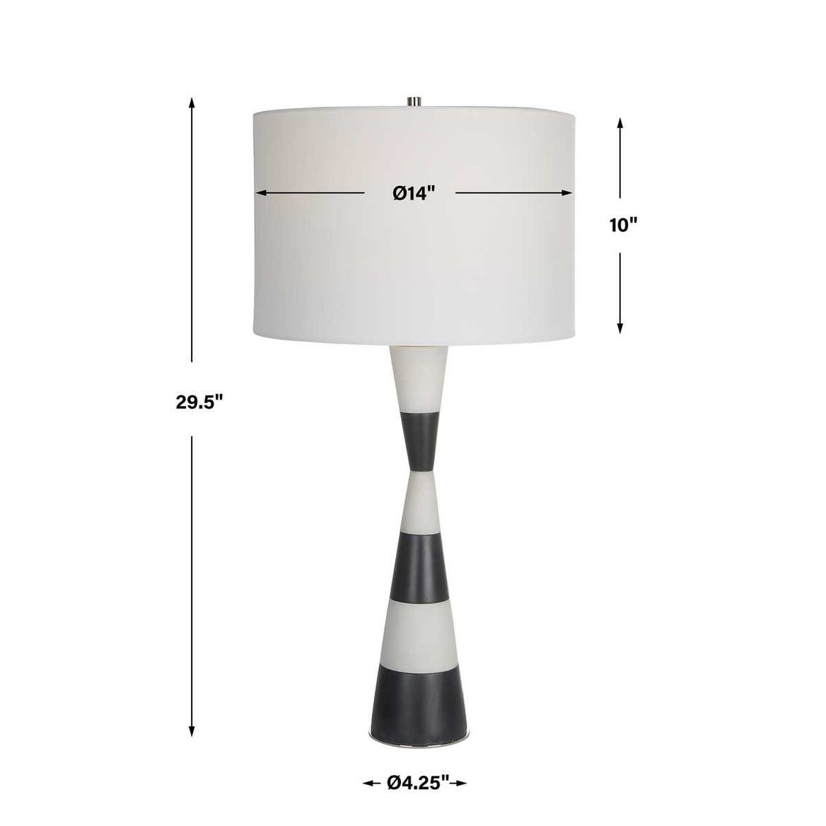 Uttermost Bandeau Banded Stone Table Lamp