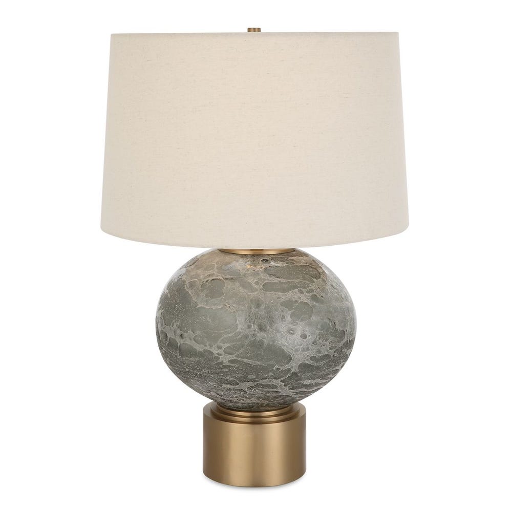 Uttermost Lunia Gray Glass Table Lamp