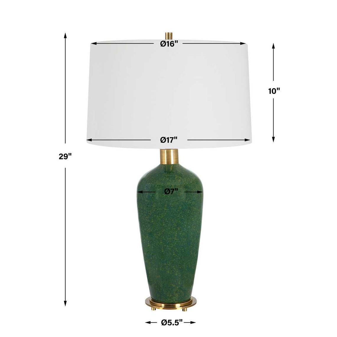 Uttermost Verdell Green Table Lamp