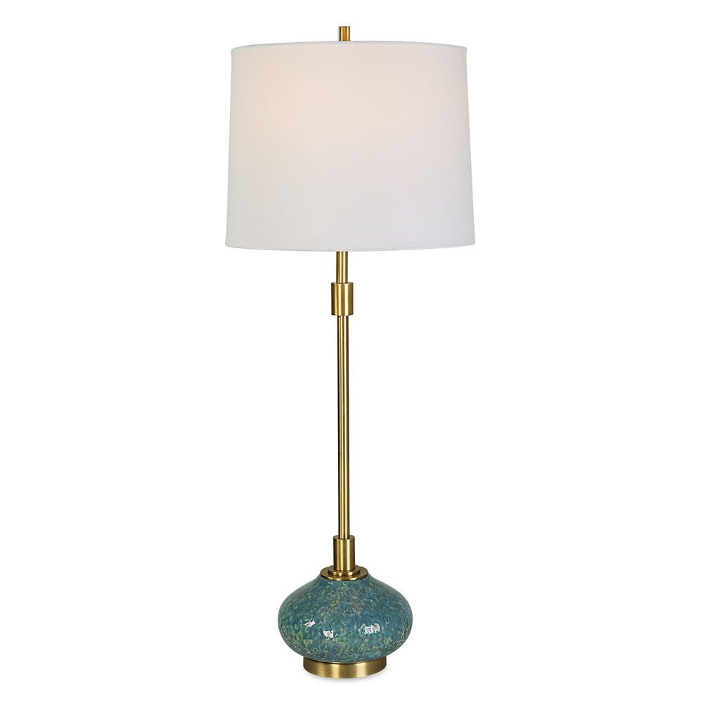 Uttermost Kaimana Aged Blue Buffet Lamp