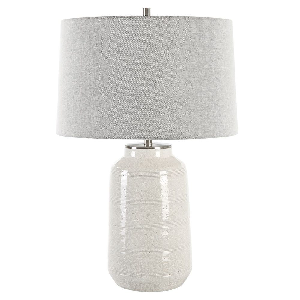 Uttermost Odawa White Farmhouse Table Lamp