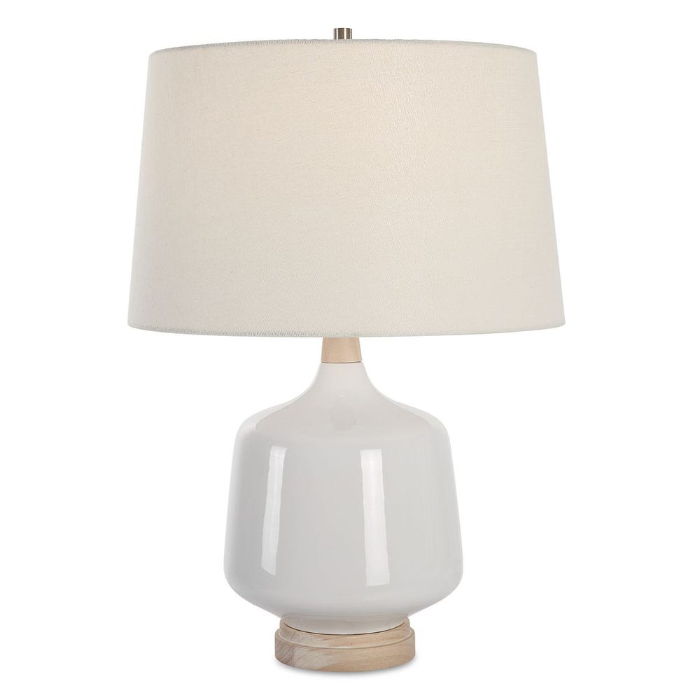 Uttermost Opal Gloss White Table Lamp