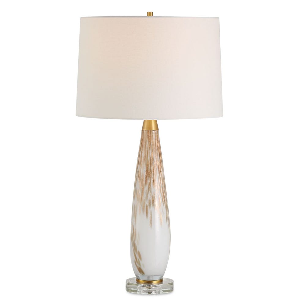 Uttermost Lyra White & Gold Table Lamp