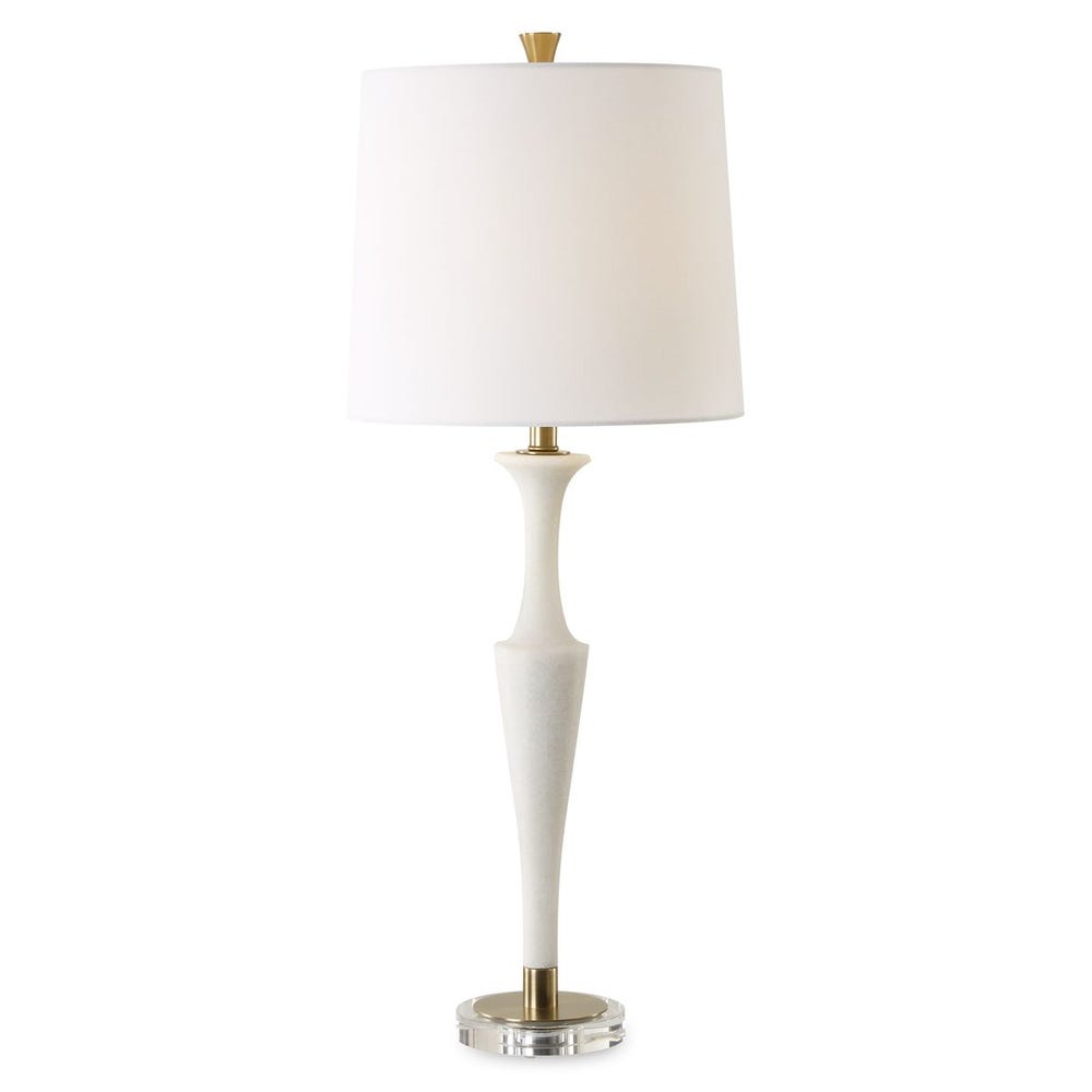 Uttermost Colette White Stone Table Lamp