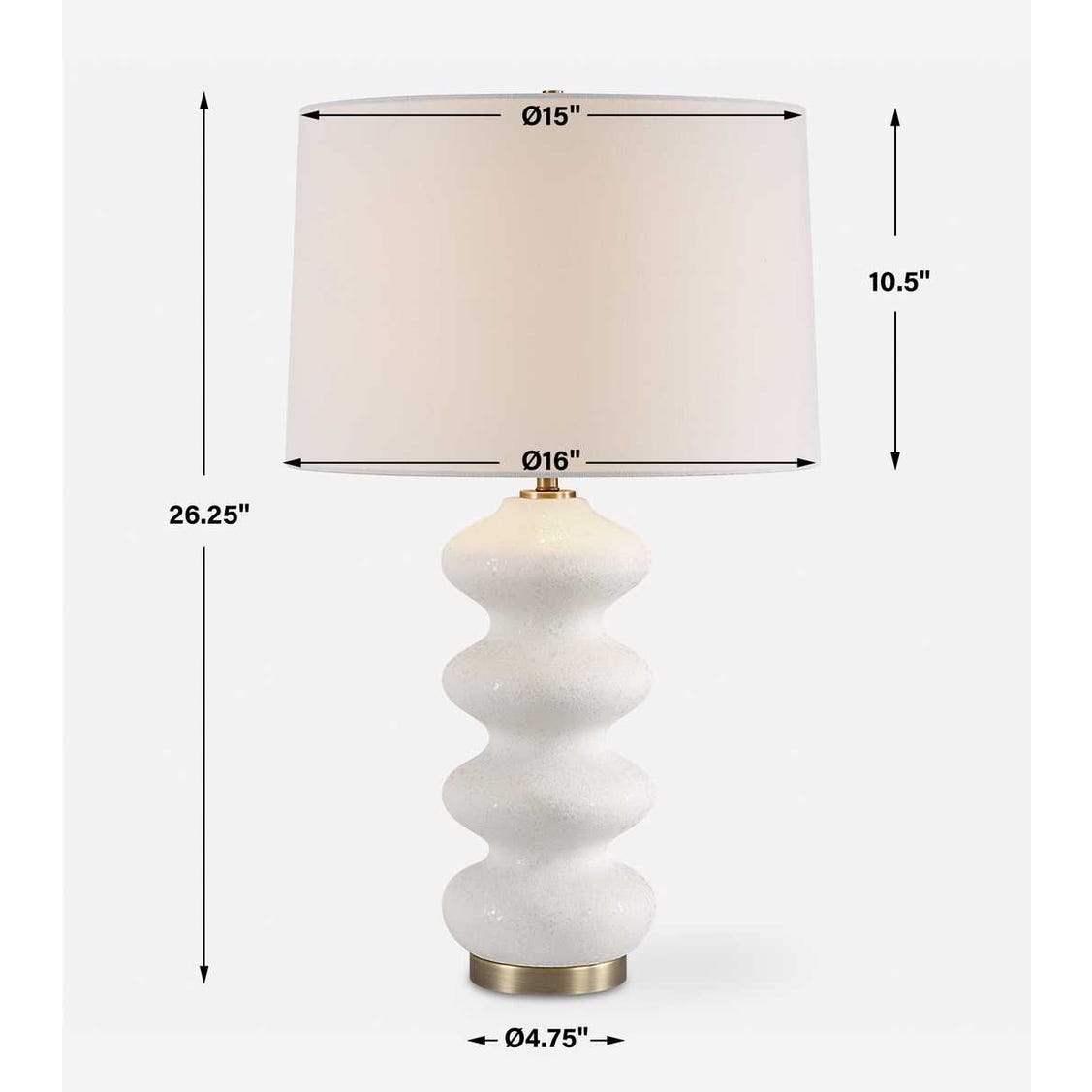 Uttermost Liora White Table Lamp