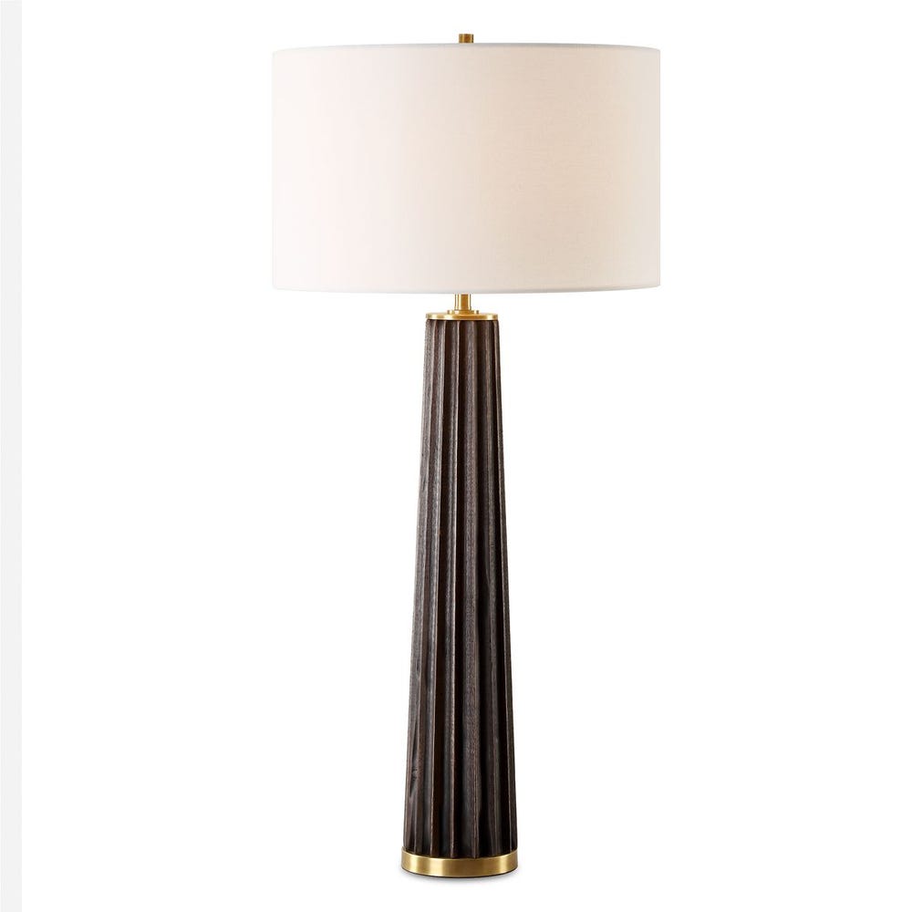 Uttermost Forage Dark Scalloped Table Lamp