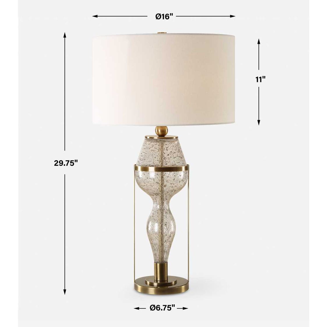 Uttermost Out Of Time Seeded Glass Table Lamp