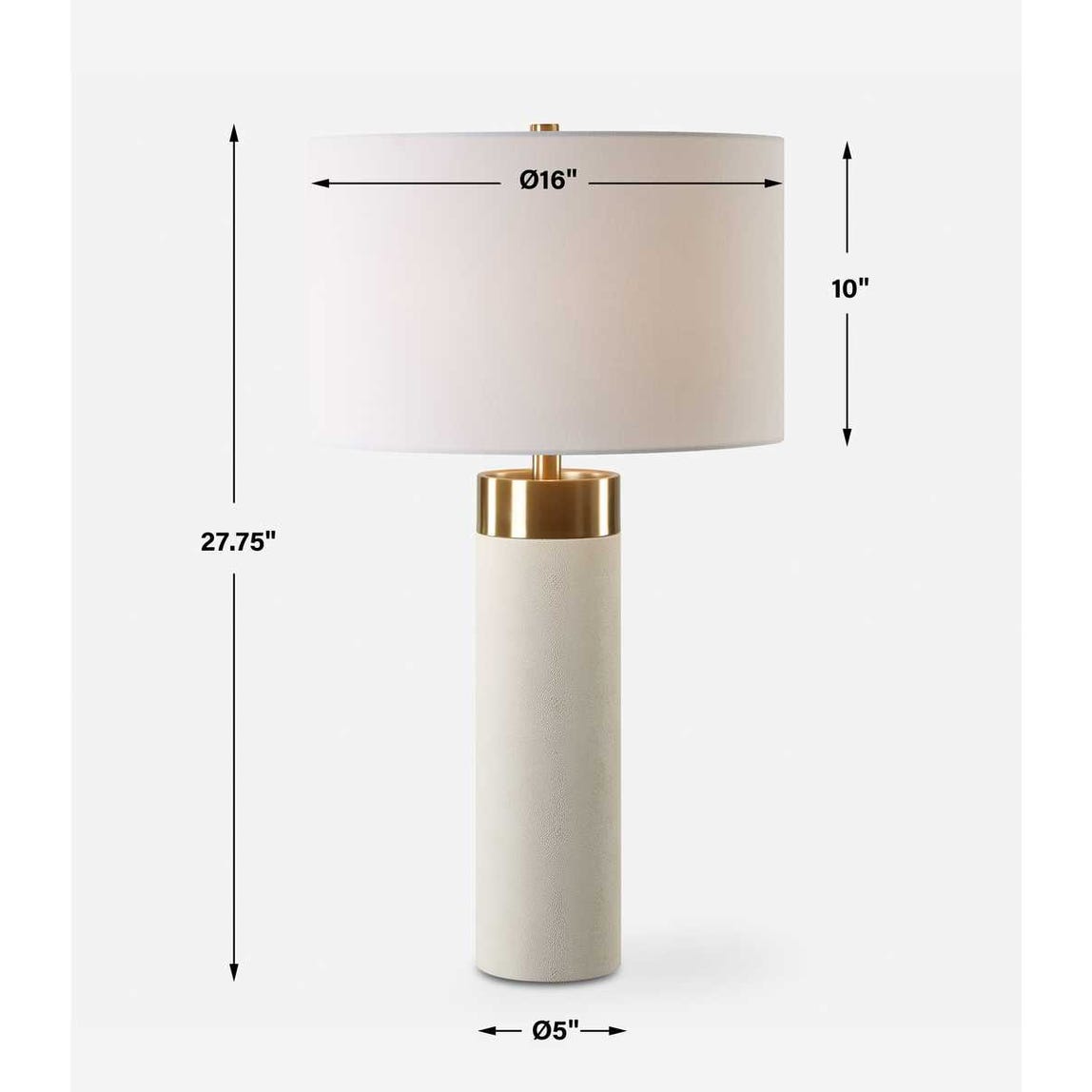 Uttermost Wessex White Table Lamp