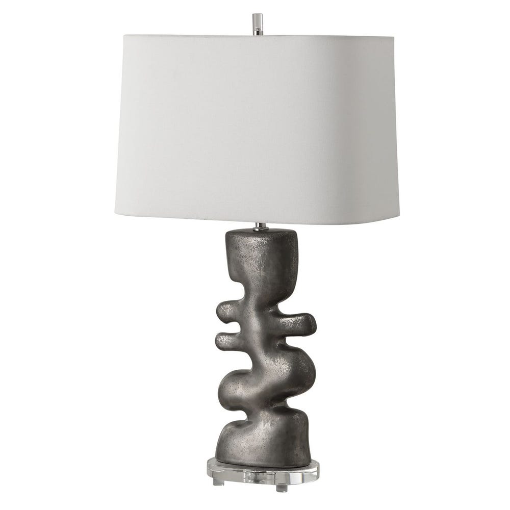Uttermost Free Flowing Nickel Table Lamp
