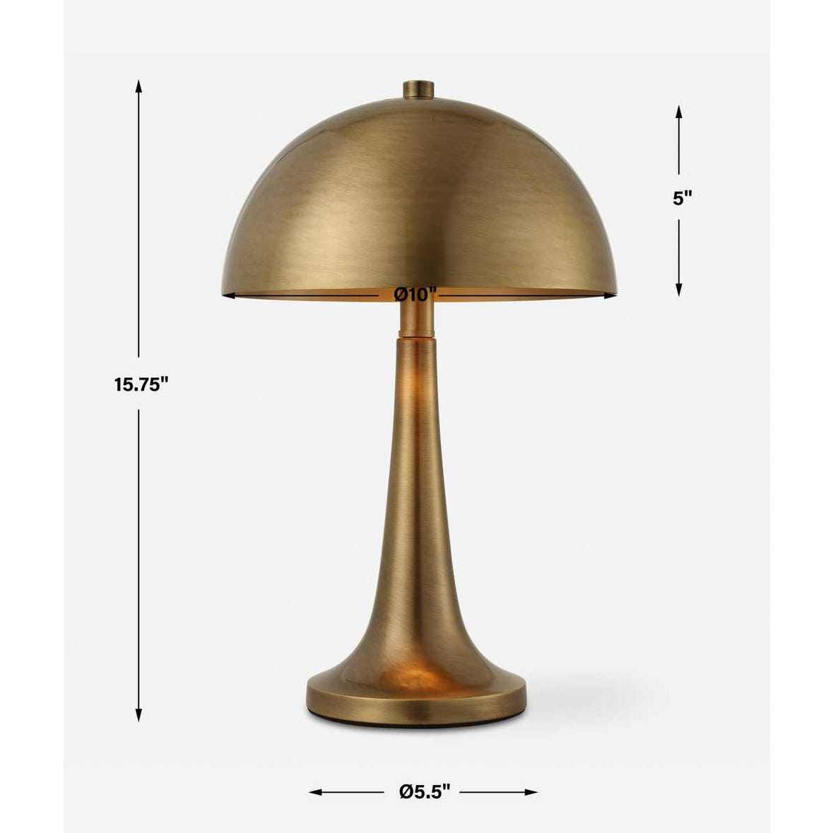 Uttermost Dame Brass Table Lamp