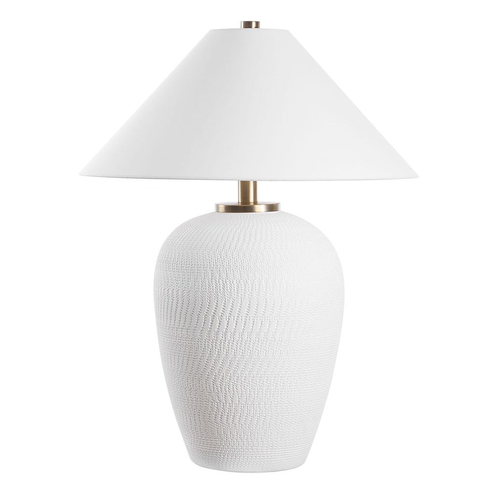Uttermost Merriton Matt White Table Lamp by Uttermost