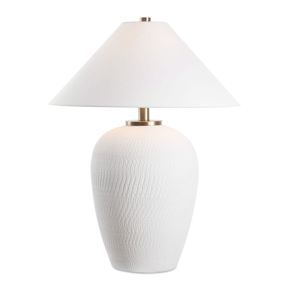 Uttermost Merriton Matt White Table Lamp by Uttermost