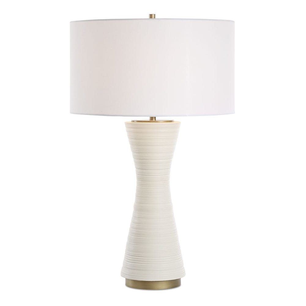 Uttermost Ridgeline Matte White Table Lamp