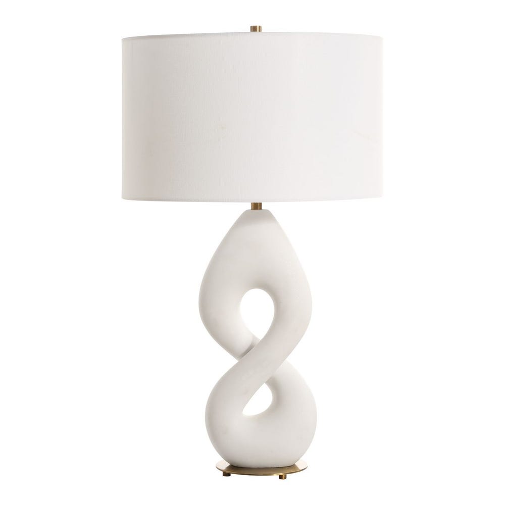 Uttermost Meridian Ivory Stone Table Lamp by Uttermost