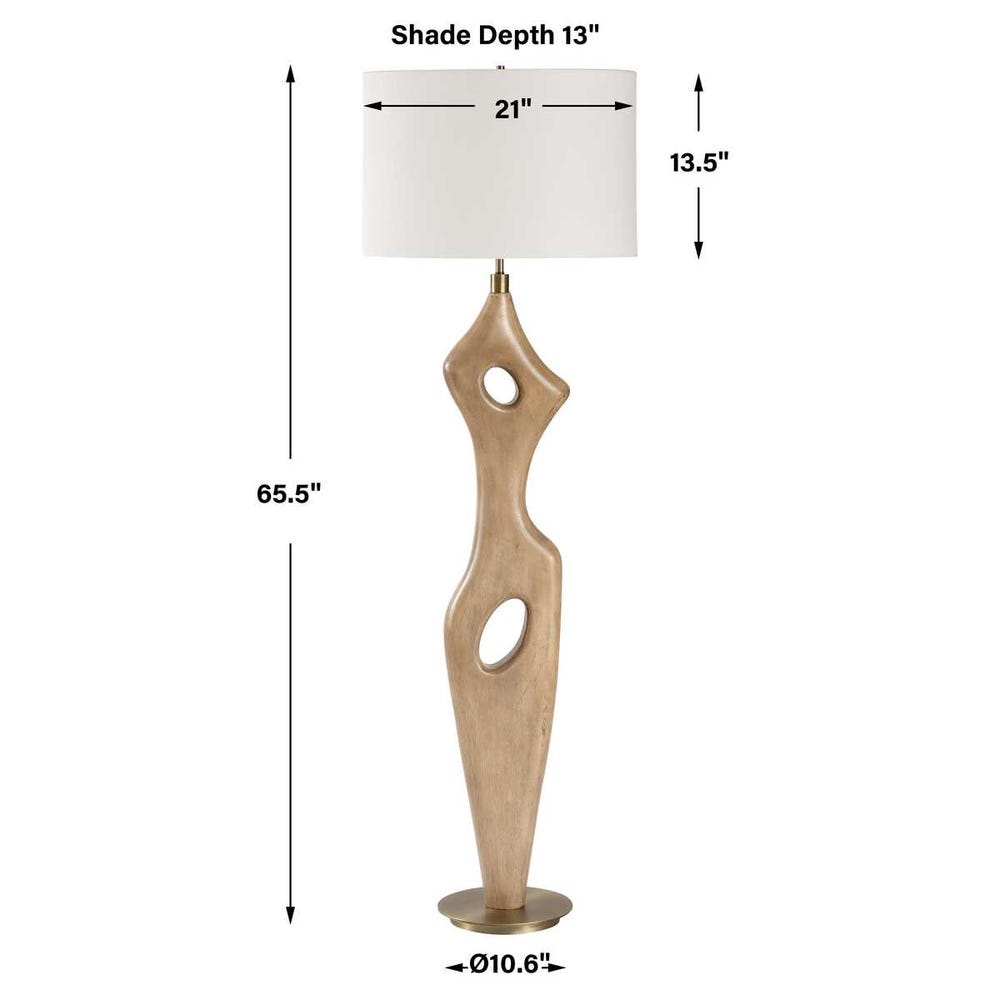 Uttermost Almyra Solid Wood Floor Lamp