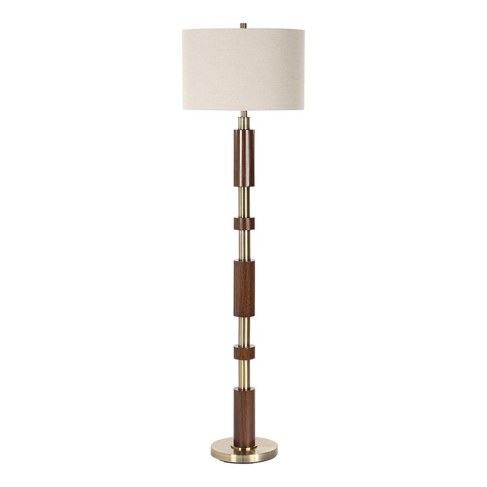 Uttermost Stacked Wooden Floor Lamp