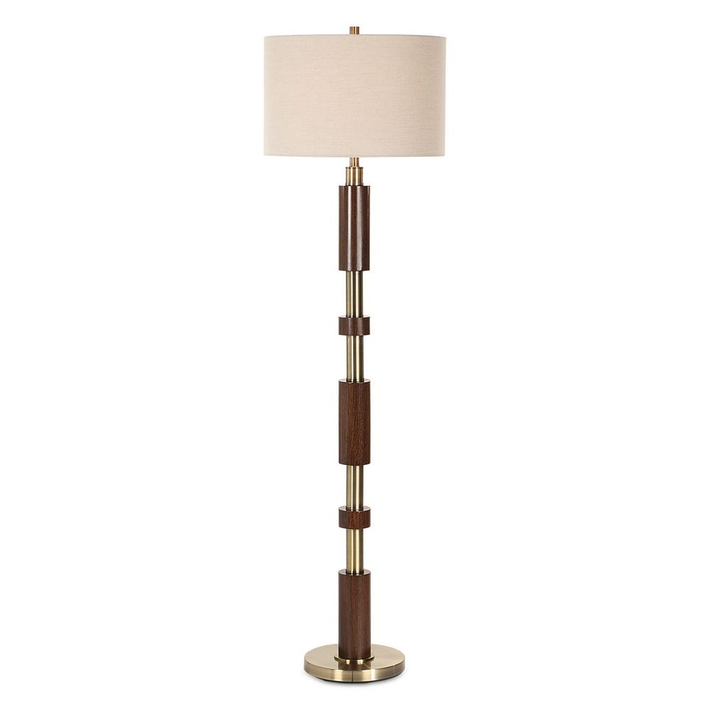 Uttermost Stacked Wooden Floor Lamp