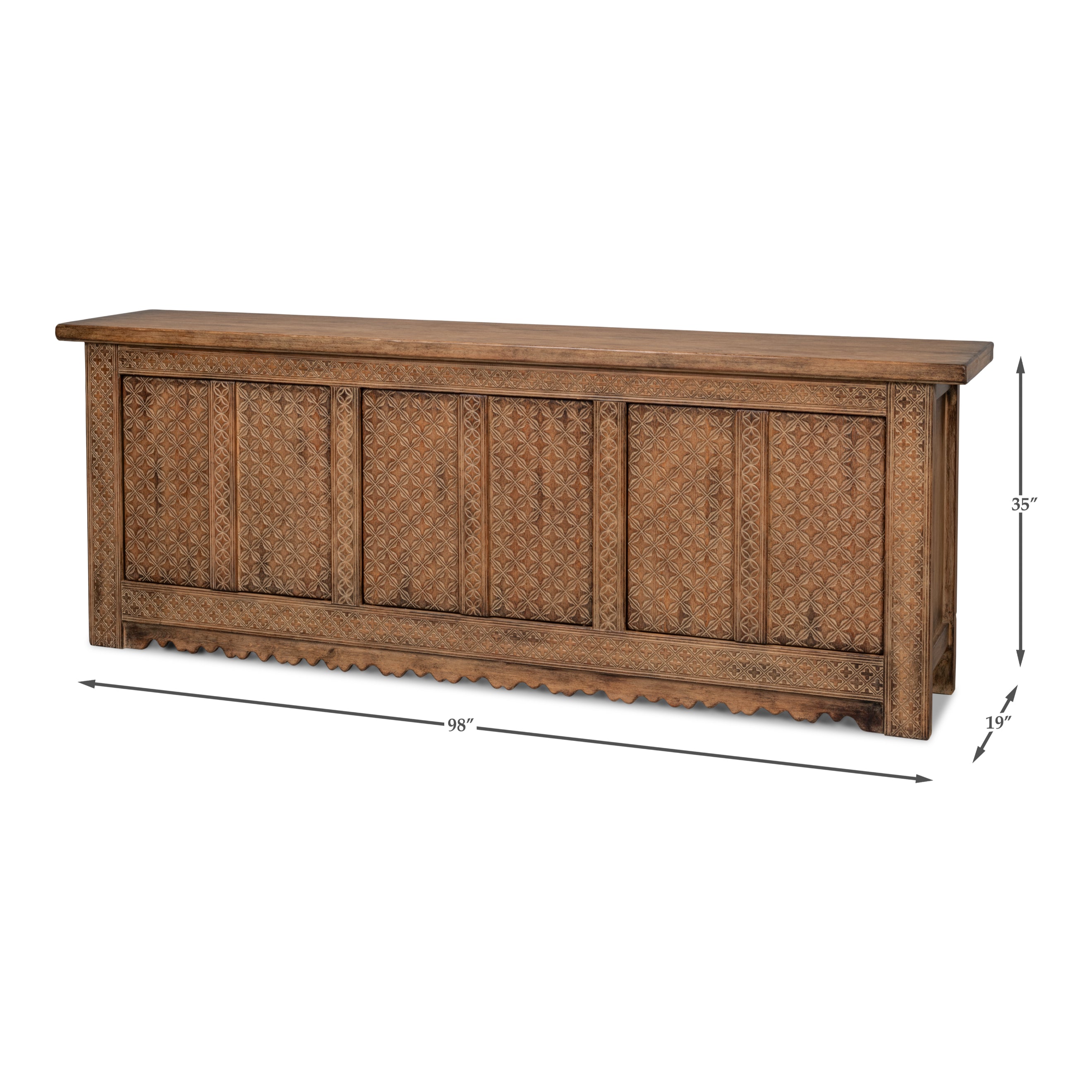 Nader Persian Burnt Brown Sideboard