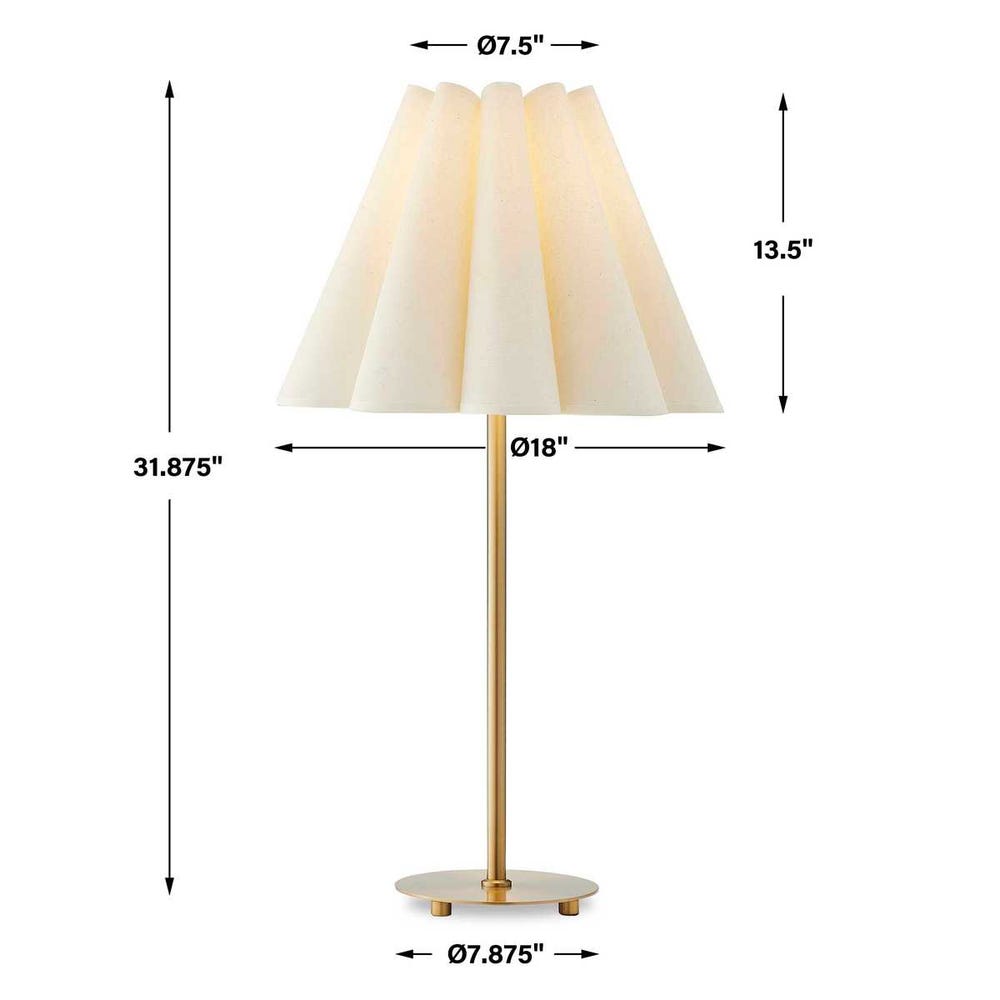 Uttermost Lilabet Fluted Shade Table Lamp