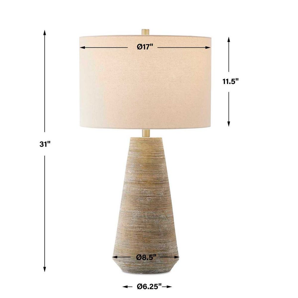 Uttermost Mosier Rustic Beige Table Lamp
