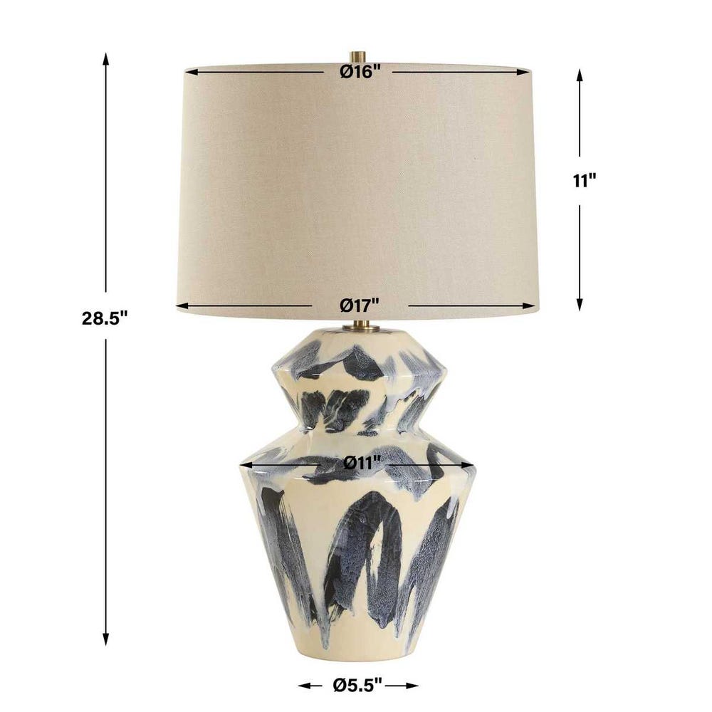Uttermost Oranda Abstract Geometric Table Lamp