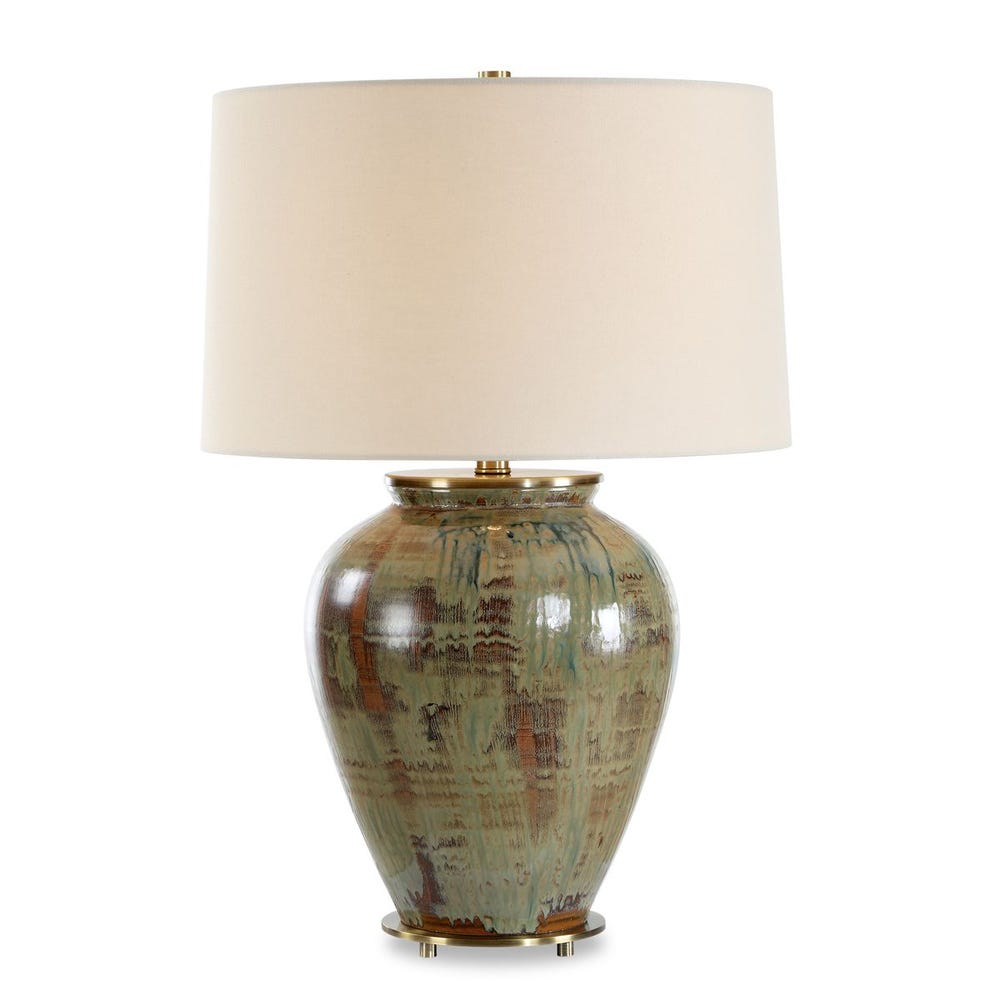 Uttermost Olisa Brown Green Table Lamp