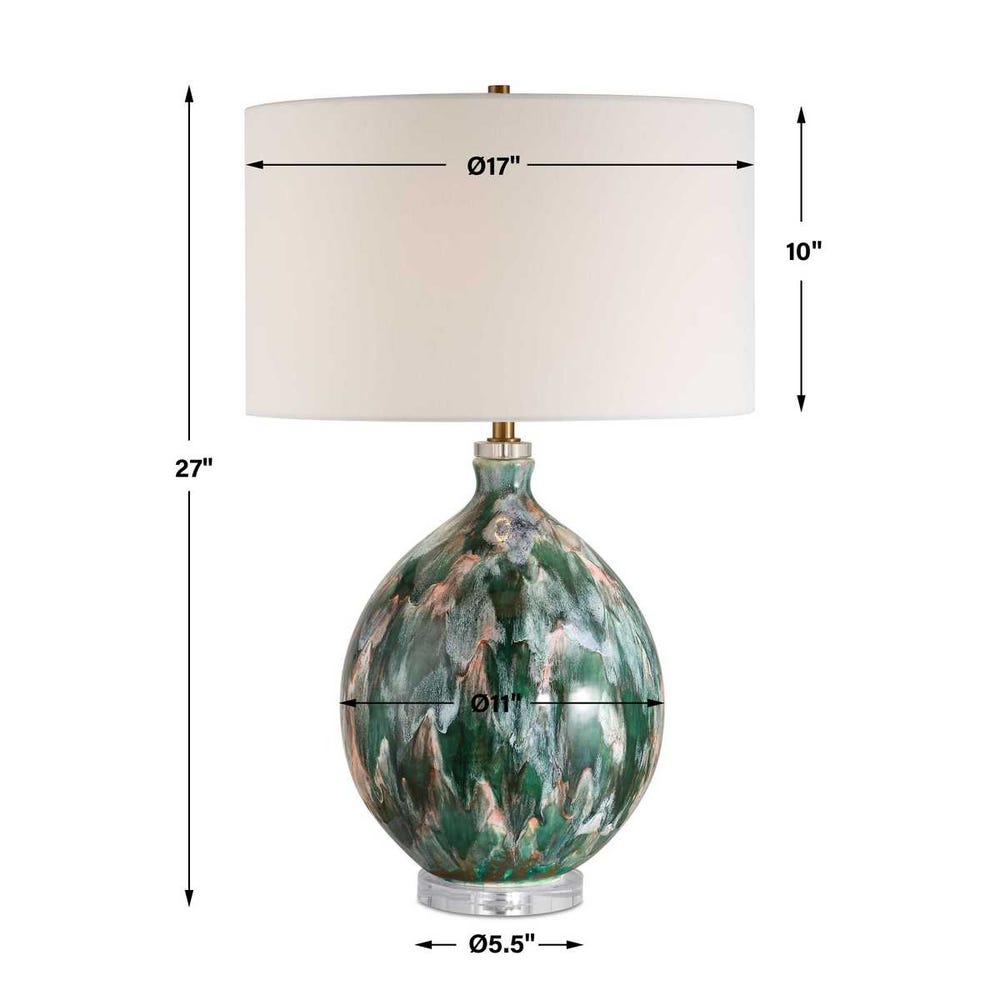 Uttermost Mihaela Drip Glaze Table Lamp