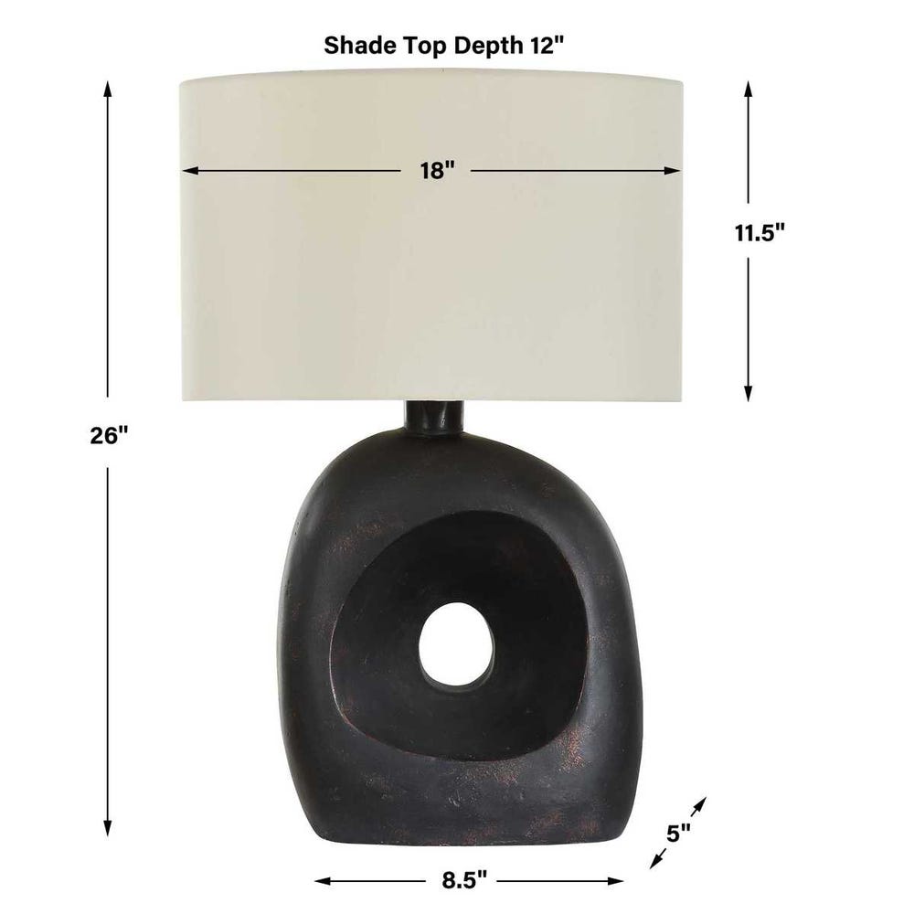 Uttermost Peephole Outdoor Bronze Table Lamp