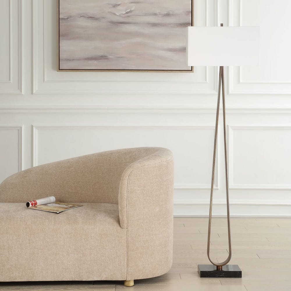 Uttermost Galloway Minimalist Bronze Floor Lamp