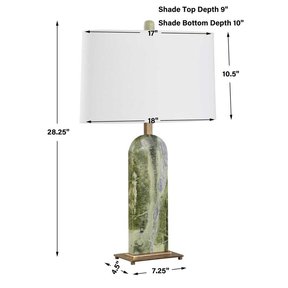 Uttermost Moorea Green Marble Table Lamp