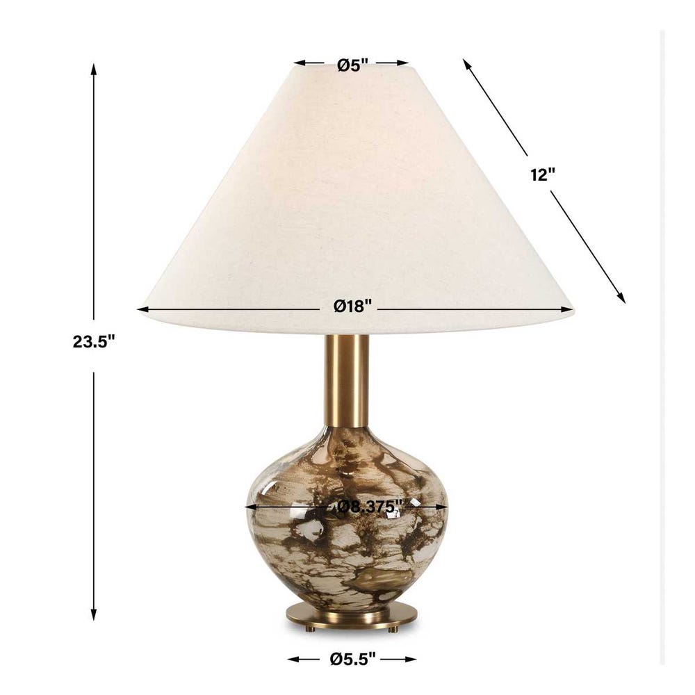 Uttermost Montagu Dark Brown Table Lamp