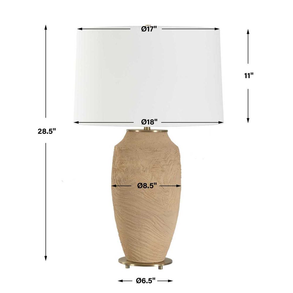 Uttermost Sandstone Flow Terracotta Table Lamp