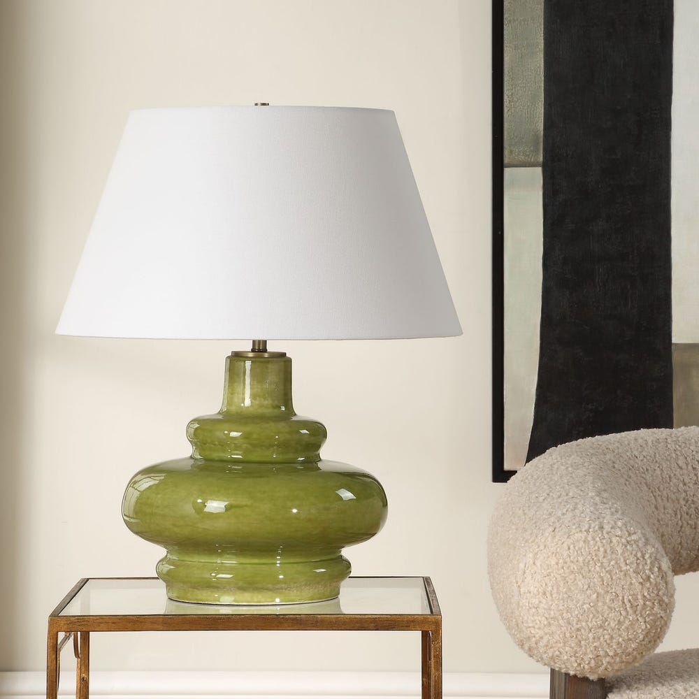 Uttermost Penny Moss Green Table Lamp