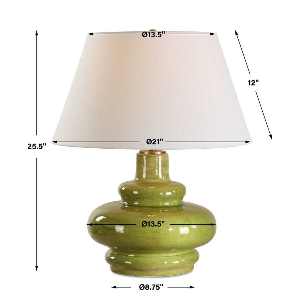 Uttermost Penny Moss Green Table Lamp