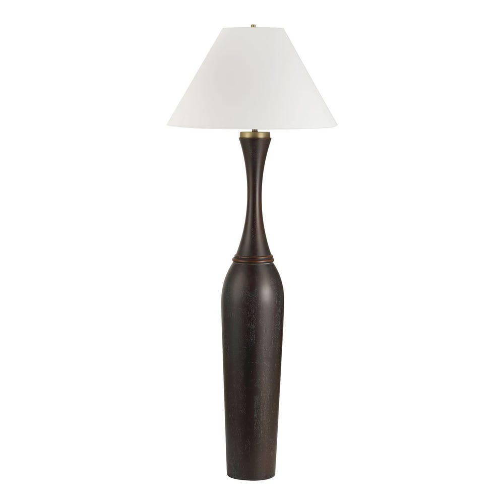 Uttermost Pravin Dark Wood Floor Lamp