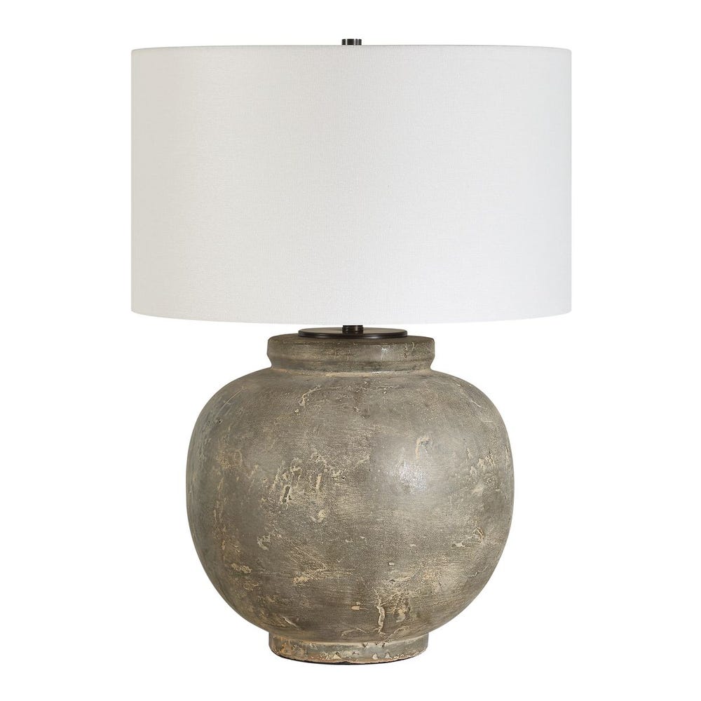 Uttermost Rock of Ages Rust Brown Table Lamp